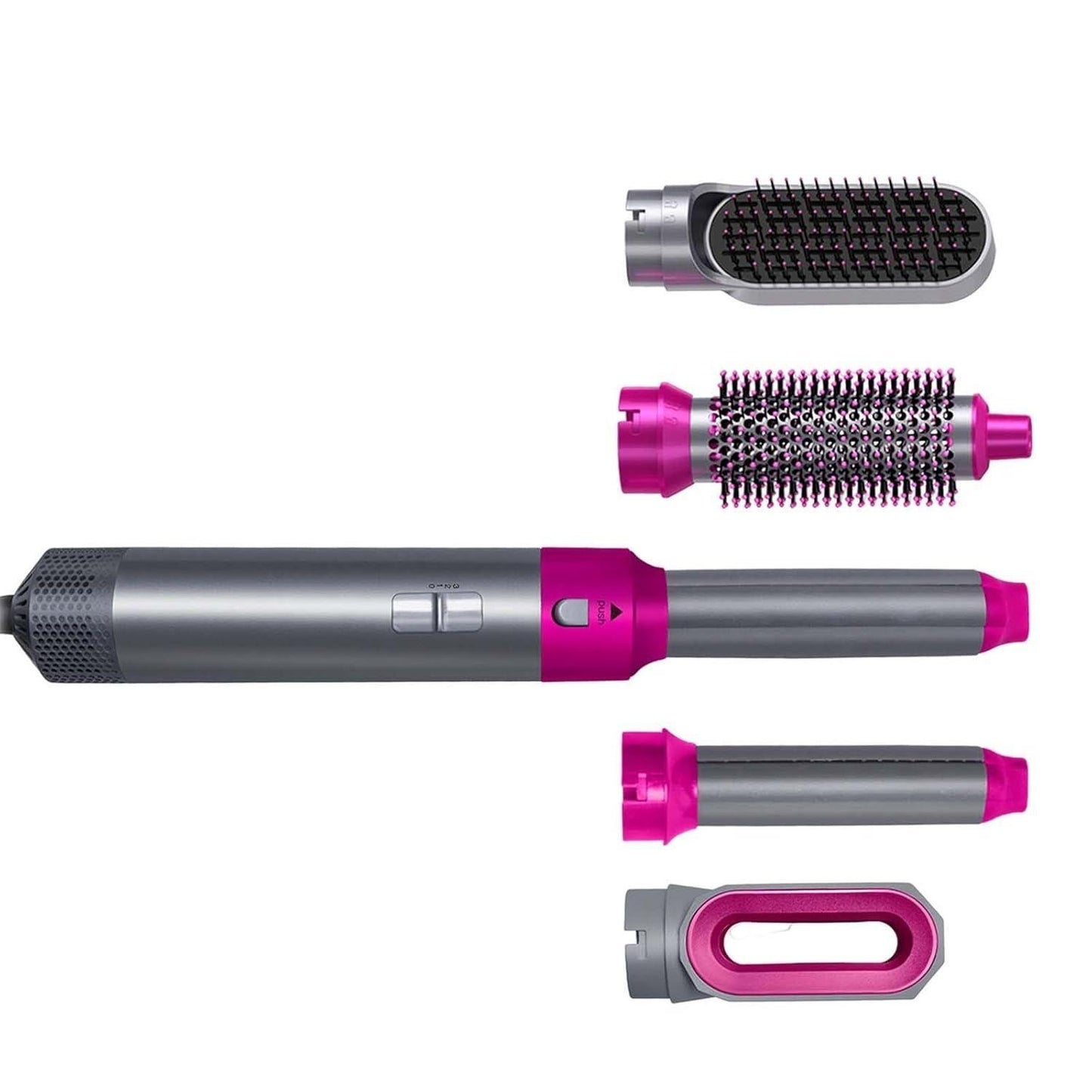 5-in-1 Ionic Hair Styler – Multifunctional Hot Air Brush & Automatic Curler